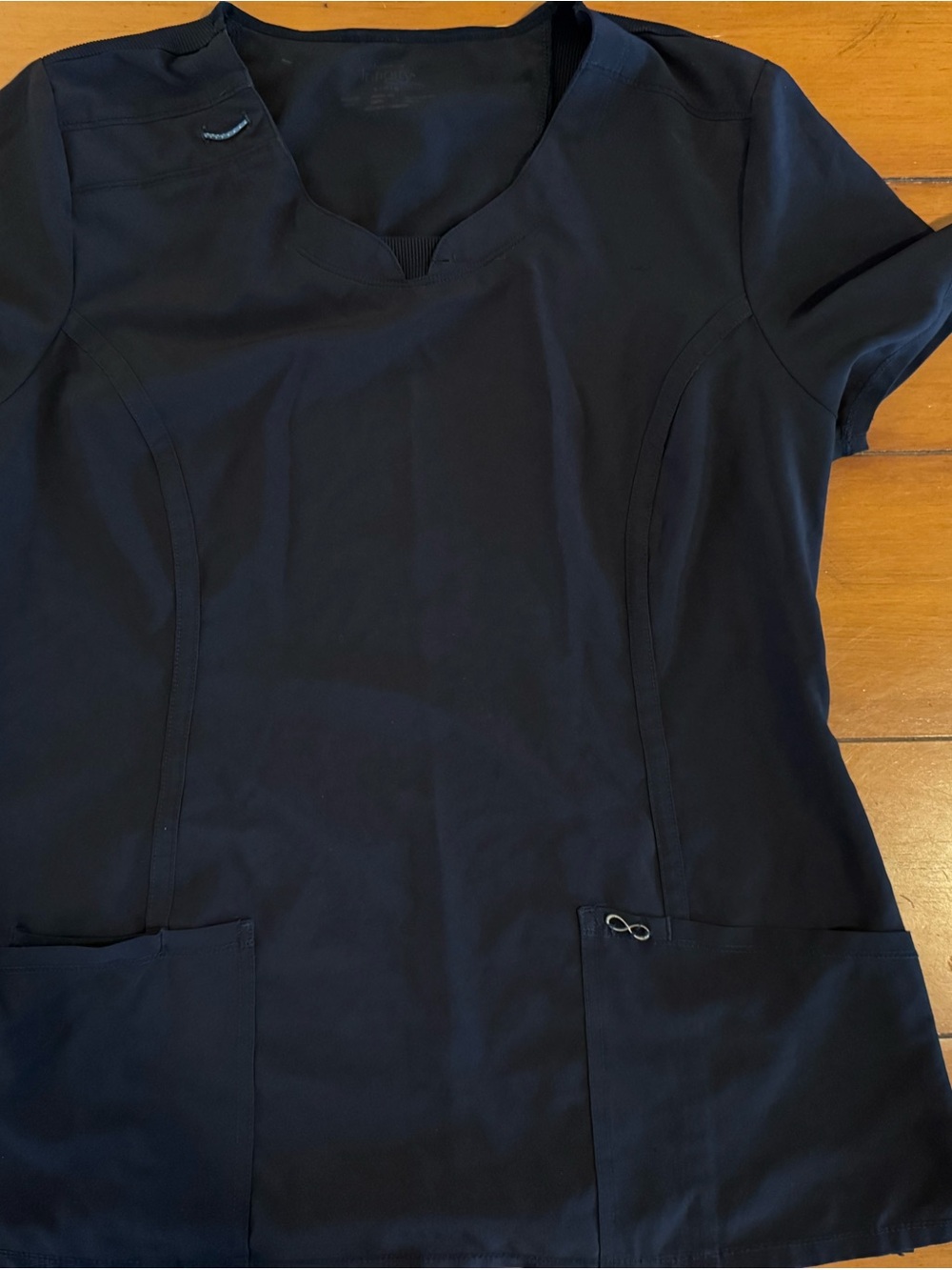 Cherokee Infinity black scrub top